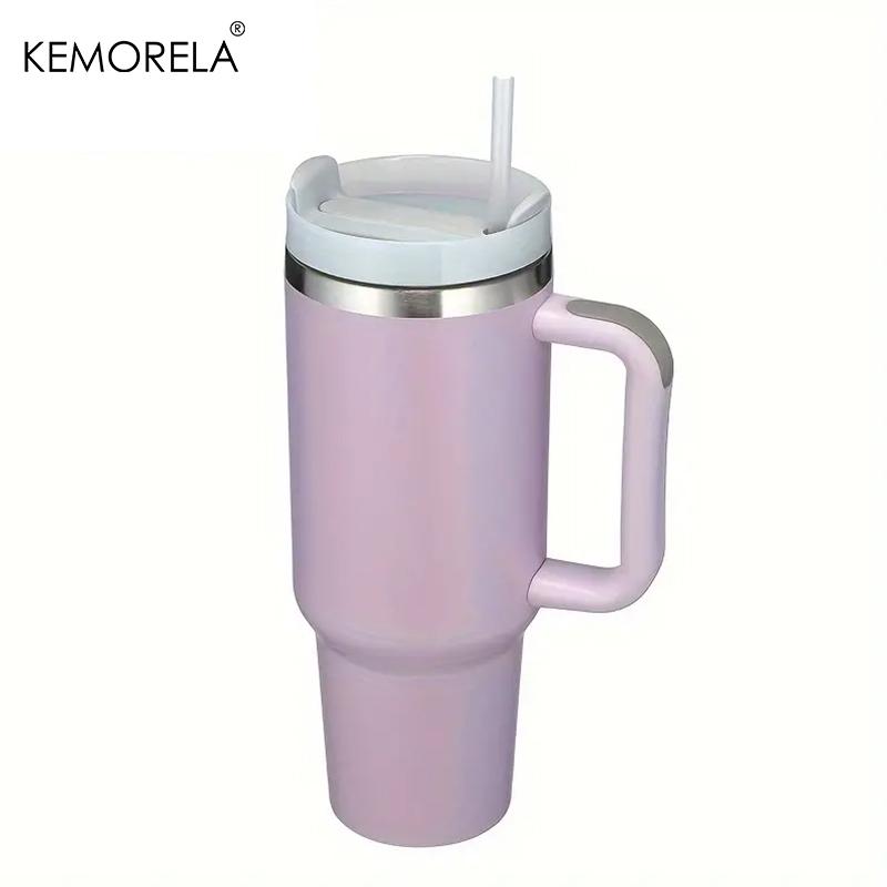 

30&40 oz Tumbler With Handle Lid Straw 887/1182ML Stainless Steel Water Bottle Vacuum Thermos Cup Travel Car Coffee Mug 887ml