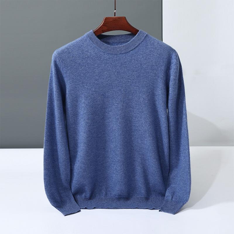 Cashmere sweater crew neck sweater loosely knitted new inner wool sweater