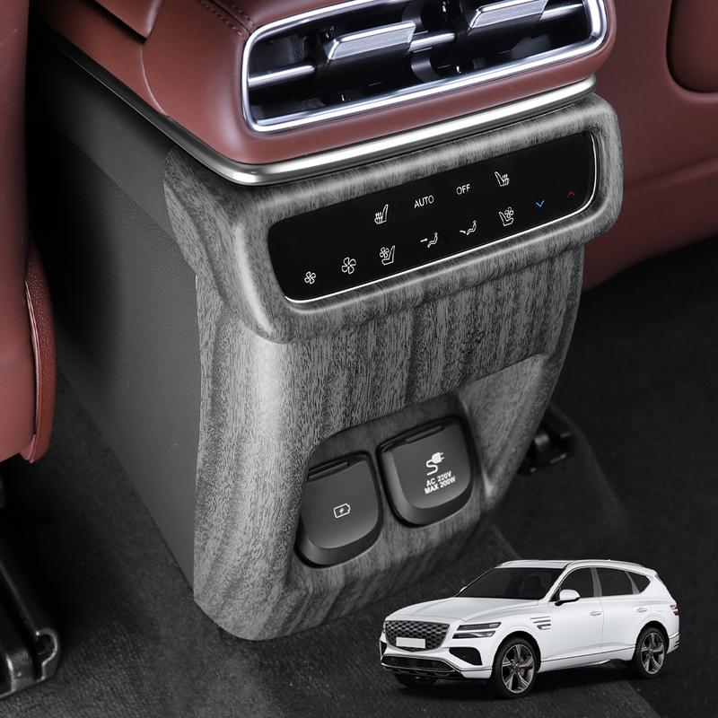 Car Interior Rear Air Vent Decorative Frame Cover Shift Extension Frame ABS For Genesis GV80 PE 2025 LHD/RHD Trim Accessories