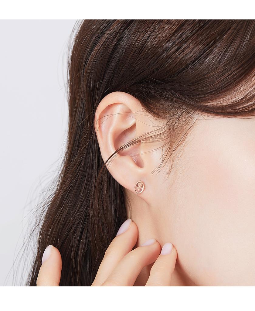 [Dorocy] 14K Single Rose Piercing