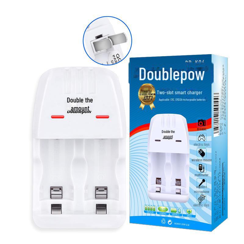 

Универсальное зарядное устройство 3 В для аккумуляторов CR2/CR123A с интеллектуальным индикатором заряда - модель K06 K06