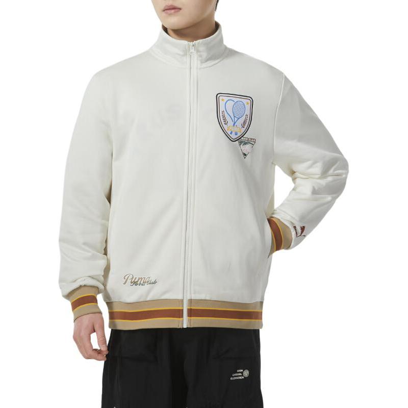 Puma Fargeblokk Hemdesign Ståkrage Langermet Jakke Herrejakke Hvit 628308-65