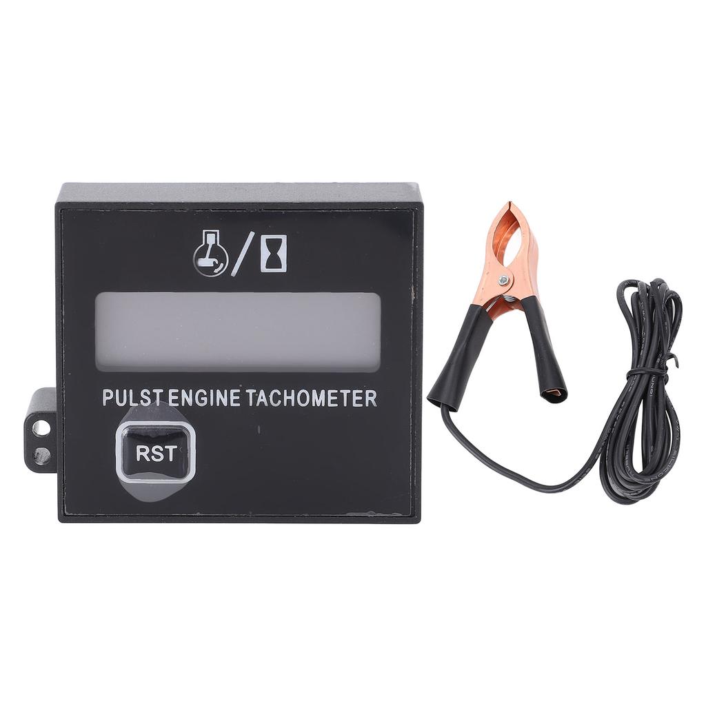 Small Digital Engine Tachometer with Clip Waterproofing Inductive Chainsaw Tacho Gauge RPM Meter