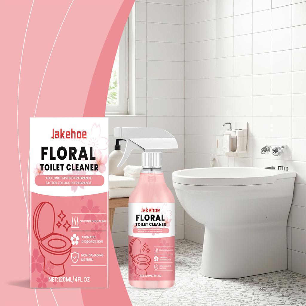 Floral Toilet Cleaner, Cherry Blossom Fragrance Stain Removal Deodorant, Fresh Air, Toilet Freshener, Simple and Easy To Use, Quick Effect