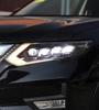 LED Crystal Projector Headlight Assembly for 17-22 Nissan X-Trail: DRL & Flowing Turn Signals
