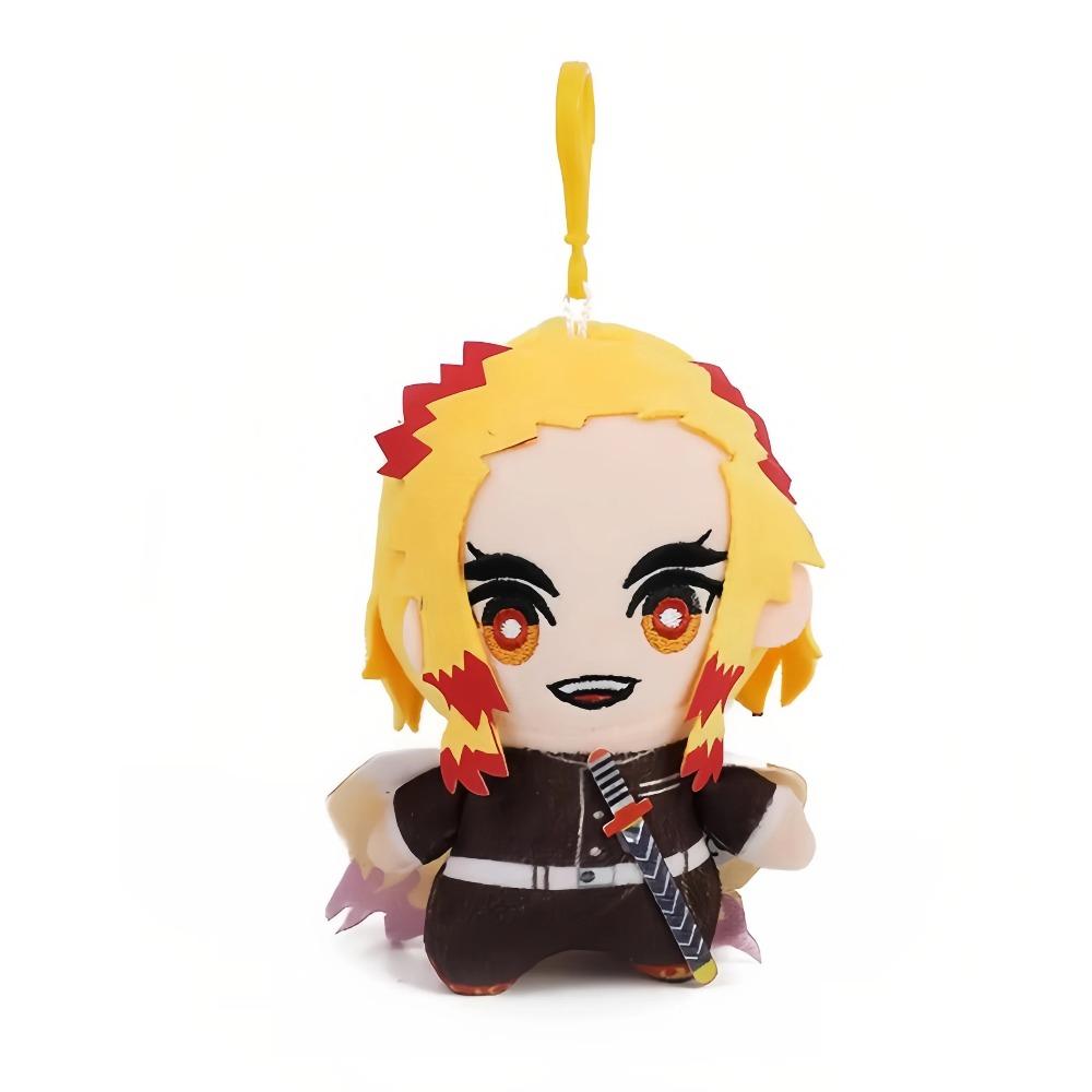 15-25cm Demon Slayer Cartoon Plush Toys Ghost Slayer Keychain Kamado Tanjirou Kamado Nezuko Kochou Figure Stuffed Doll Child Gif