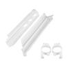 Motorcycle Front Fork Sliders Clips Protection Guards Fit For Kawasaki KLX650 KLX250R White