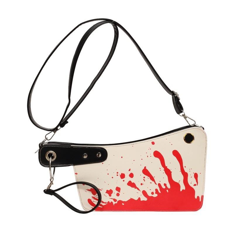 

Personalized kitchen knife small bag 2025 new Mori soft girl Xiaohongshu same shoulder messenger mobile phone bag pu білий