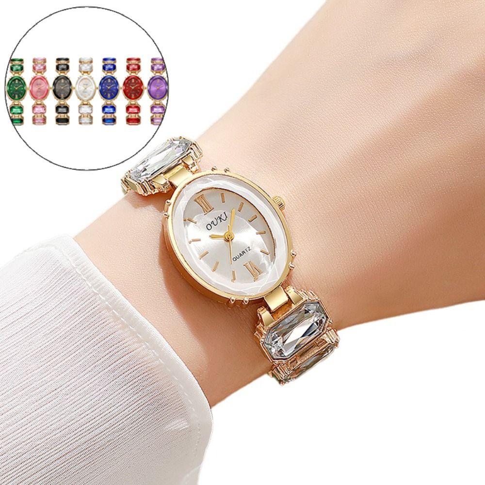 Diamond Studded Watch Strap Quartz Watches Rhinestone Women Wristwatch Wrist Decoration Women Girl