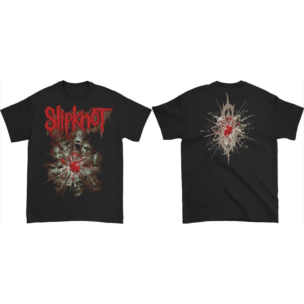 Slipknot Prepare for Hell Album Poster Grafische Print T-shirt Heren Dames Los Casual Oversized Korte Mouw Street Hip Hop T-shirts