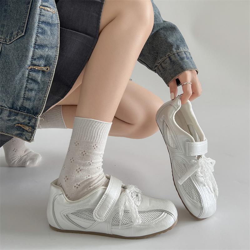 New Korean Style Female Shoes 2025 Summer Girls Students Sports Running Casual Shoes Retro Training Shoes Breathable Women Shoes