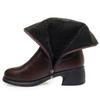 Round Head French Short Boots Women's Autumn and Winter, New Versatile Velvet Thin Boots Thick Heel Ankle Bare Boots