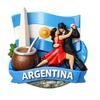 Commemorative Resin Refrigerator Stickers for World Cup Countries Football Theme Creative Gifts Fans Collection Decorations