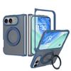 360° Magnetic Bracket Matte Case For iPhone Duo For Magsafe Translucent Shockproof Hard Back Cover Funda