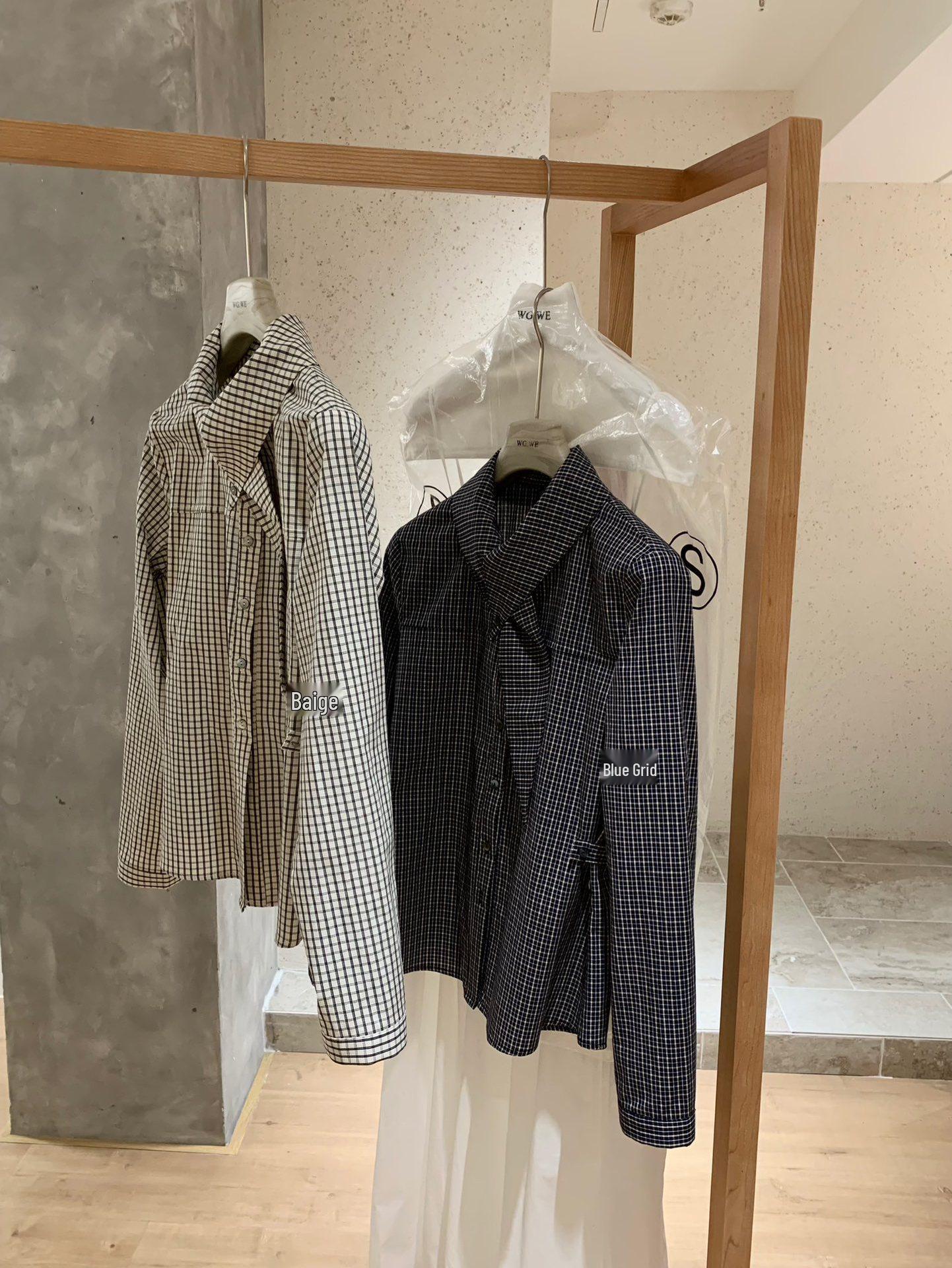 Petite Autumn 2025 Women s Flowing Collar Long Sleeve Shirt Blue Plaid