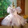 Summer Flower Fairy Party Dress for Little Girls - Puffy Princess Costume for One-Year-Olds