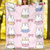 Miffy printed blanket—lightweight,soft,warm;versatile blanket all seasons—perfect as &air-conditioning throw,nap blanket