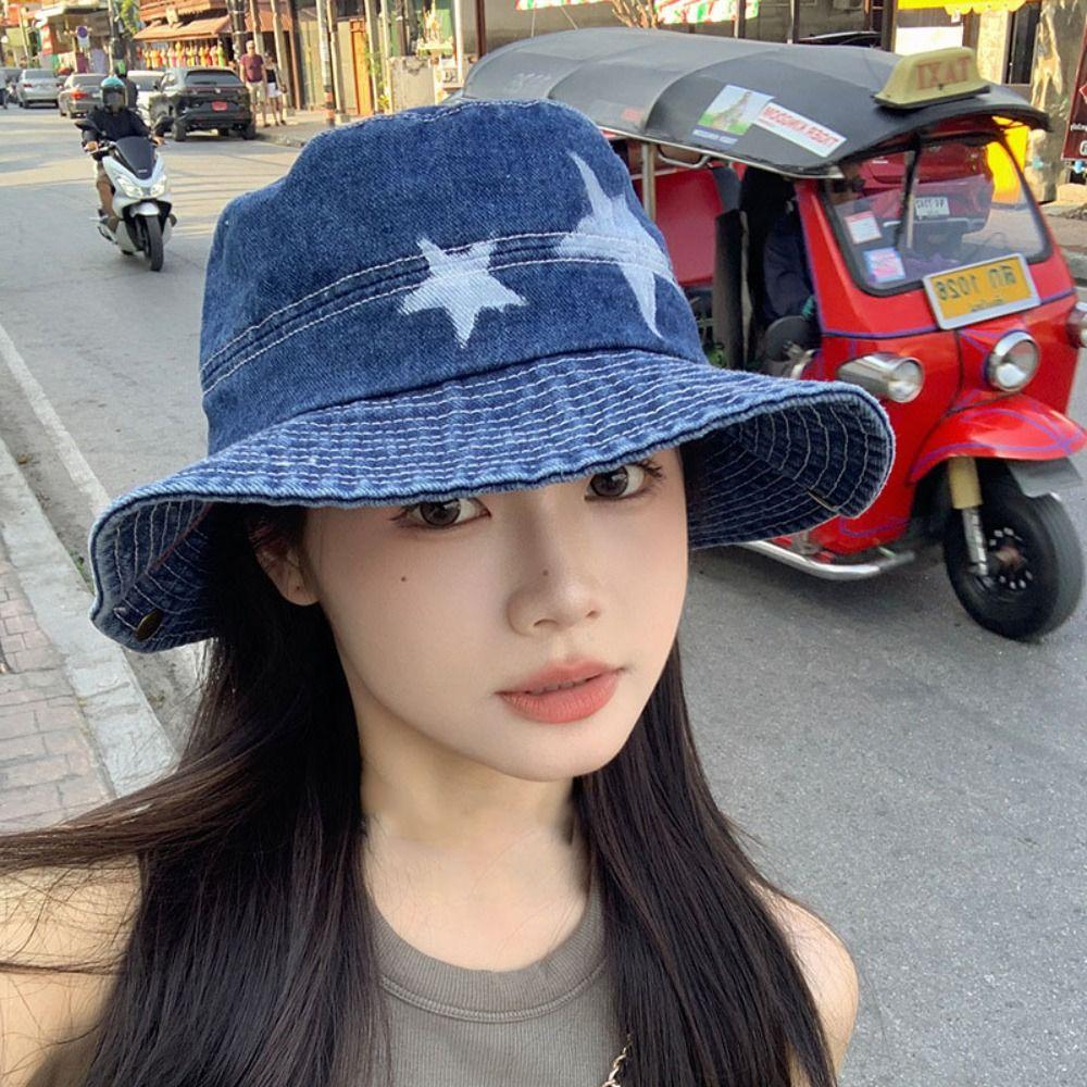 Wide Brim Western Cowboy Hat Adjustable Outdoor Sun Hat Kawaii Mountaineering Hat  Hiking