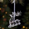 Boxed Christmas Acrylic Deer Charms and Window Scene Ornaments