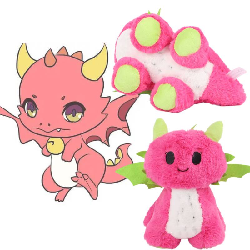 Dragon Flying Pitaya Plush Toy Doll Pillow Pp Cotton Filling Children Gifts