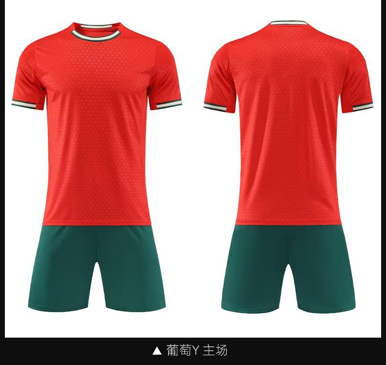 2526 New Club Football Suit Match Children'S Adult Training Suit Short Sleeve Sports Jersey Men'S