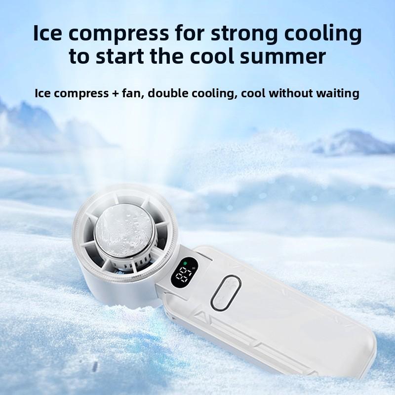 Foldable USB Rechargeable Cooling Fan - Portable Outdoor High-Speed Mini Handheld Fan for Travel, Camping & Daily Use