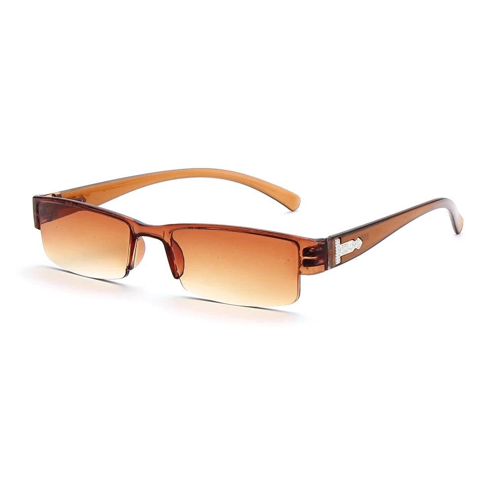 Light Resin Reading Glasses Half Frame Clear Lens 1 0 1 5 2 0 2 5 3 0 3 5 4 0 for Men Women Presbyopic Eyewear