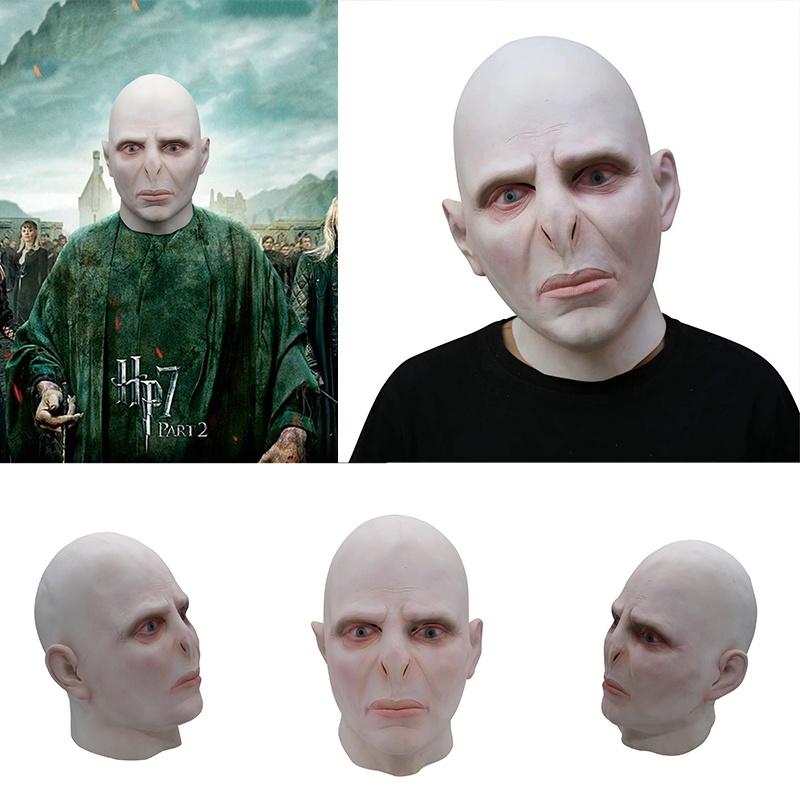 Maska Harryho Pottera Lorda Voldemorta Ekologická Netoxická Halloweenská Kostýmová Rekvizita