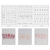 Flocon de neige creux transparent Feux d'artifice Cheval Autocollants pour ongles Pochoir aérographe Année du Cheval Série Nouvel An Décoration Autocollant pour ongles