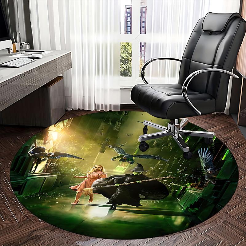 Wizard,Witch Chair mat Round Rug Office carpet, Non slip, Suitable for Living Rooms, Bedrooms,Decor1205889a