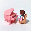 Miniature Piano Instrument Desktop Micro Landscape Decoration DIY Couple Figurines Valentine's Day Gift Ornament