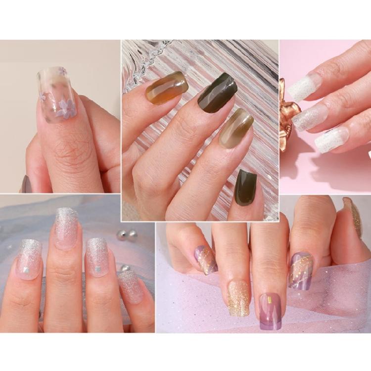 20Pcs Multi-Colors Nail Polish Strips Adhesive Gel Nail Sticker Gel Nail Strips