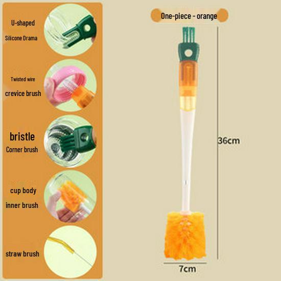 Multi-Functional 5-in-1 Cup & Bottle Cleaning Brush Set
