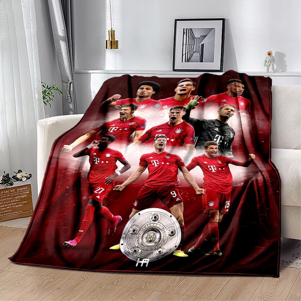 Bayern Munich Blanket Soft & Cozy Great for Seaside Bed Chair for All Occasions Playful Design Ideal Gift for Friends Family Couples Picnic