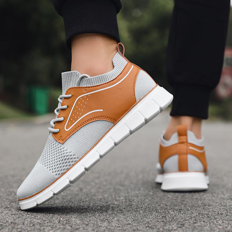 Mens Formal Shoes Outdoor Mesh Walking Black Flat Loafers 2025 Spring Round Toe Casual Shoes Daily Wear and Outdoor Activities