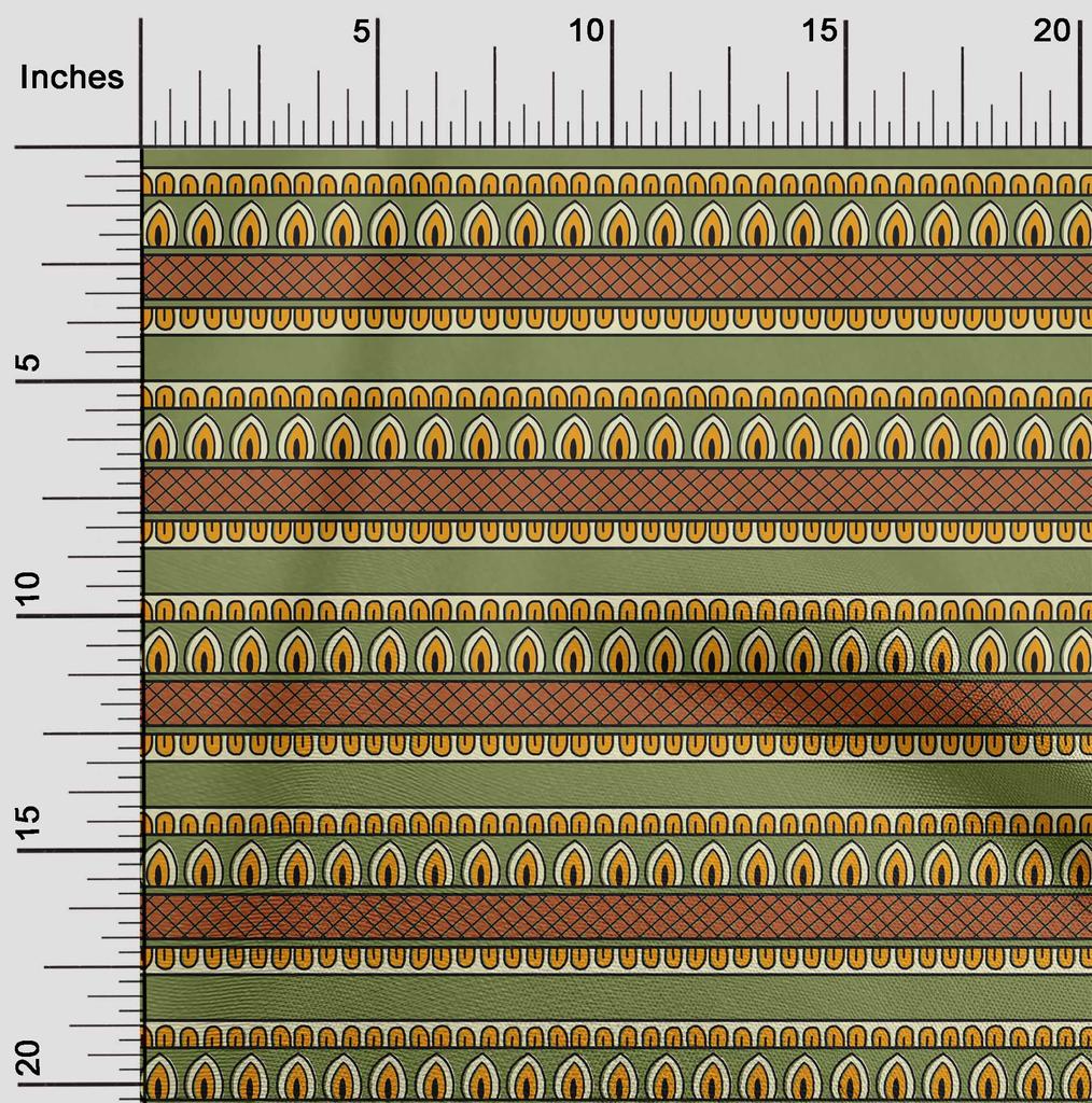 oneOone Cotton Flex Fabric Ethnic Block Printed Craft Fabric BTY 40 Inch