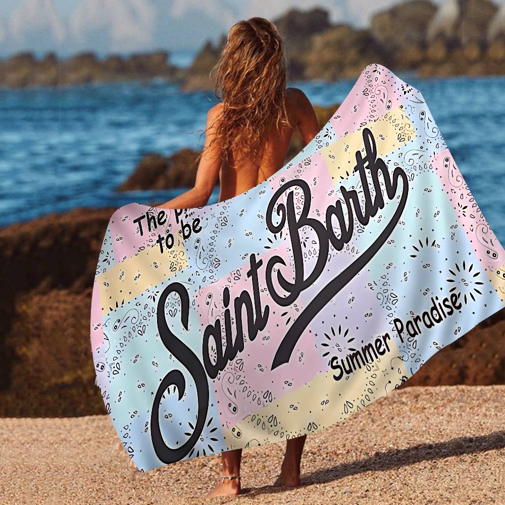 Saint Fashion Barth Große Mikrofaser-Strandtücher Schnelltrocknendes Handtuch Sand-Strandtücher Poolhandtuch Für Reisen Schwimmbad Yoga