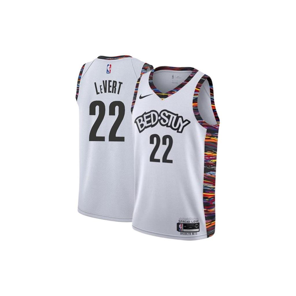 Nike New Jersey Nets City Edition LeVert 22 Dri-FIT Logo Print Comfortable Quick-Dry Breathable Sleeveless Basketball Jersey Unisex jersey AV4623-100