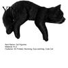 Cat Shelf Decoration Cute Figurine Computer Monitor Decor, 3D Printed Screen TV Topper, Small Kitten Car Dashboard Ornament for Rearview Mirror,