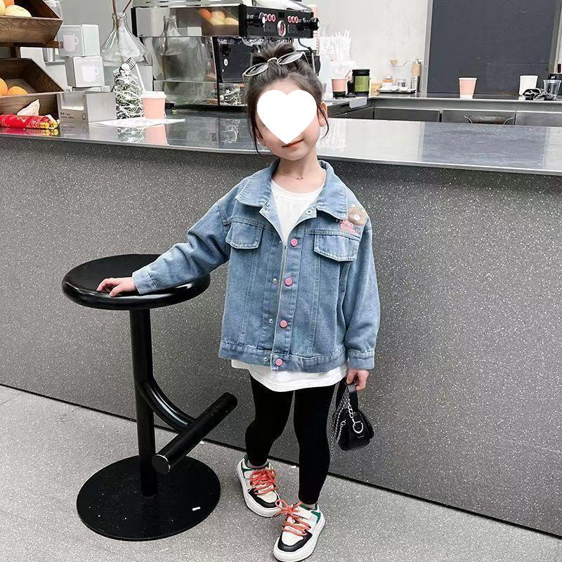 2025 Girls' Cute Moristyle Denim Jacket – Lightweight Spring & Autumn Fashion