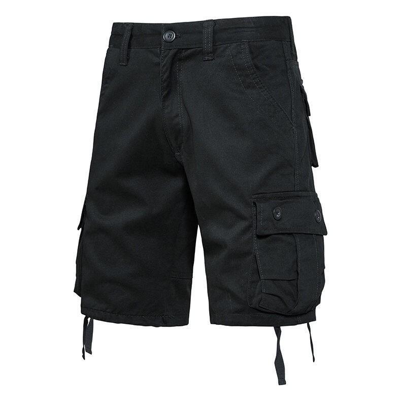 Men's Summer Cotton Shorts Shorts Casual Pants Loose Breeches Men's Fashion Casual Shorts