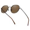 Sunglasses for Men and Lightweight Metal Electroplated Textured Silicone Nose TAC Suitable for Commuting and Driving [PUKCLAR] Women, Frame, Straps,