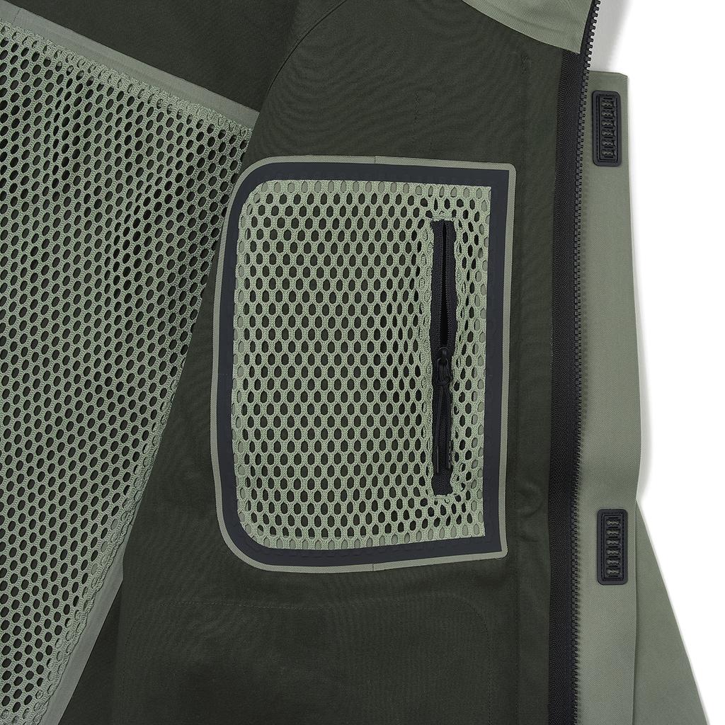 Nike Tech Storm Fit Winddichte Waterdichte Losse Lange Mouwen Jas Heren Jas Licht-Legergroen Zwart HM9474-320
