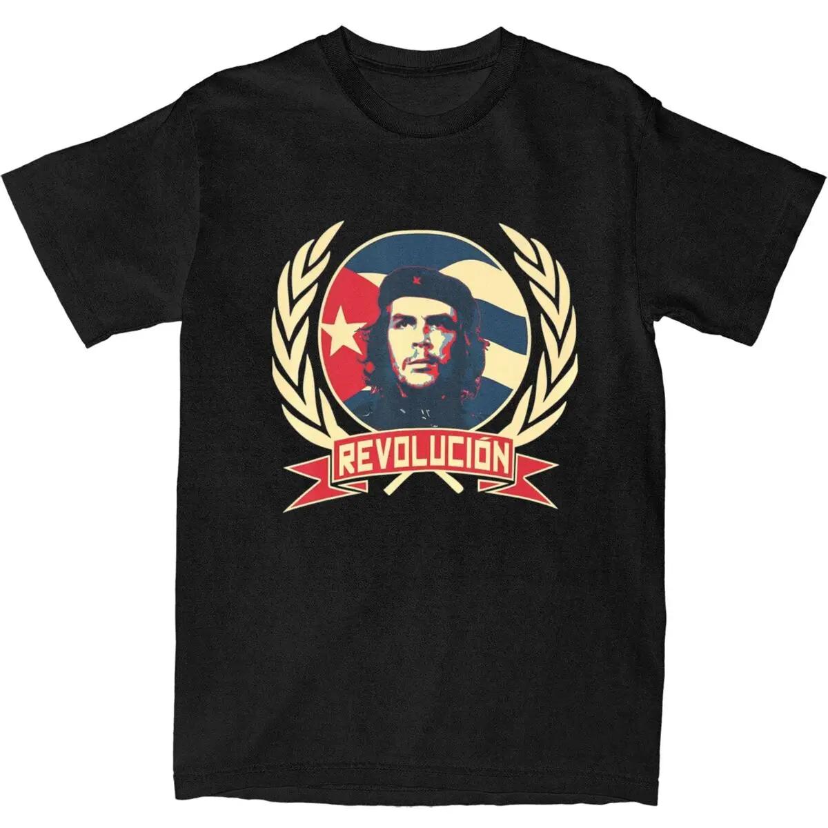 

Che Guevara T-Shirt viva la revolucion Harajuku T-Shirts Short-Sleeve Vintage Tops Summer Cotton O Neck Oversized Clothes M
