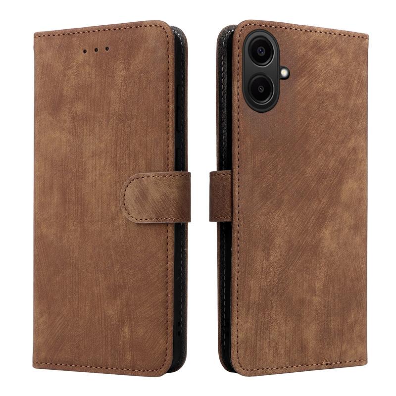For Samsung Galaxy A07 / A07S / A08 / A18 Flip Case RFID tection Dual-Layer Card Slot Soft Silicone External Leather Stand Holder Flip Cover