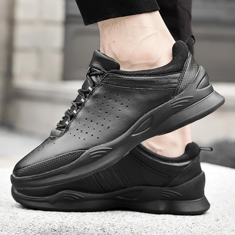 Fashion 2025 Hot Sale Men Sneakers Handmade New Tenis Sport Shoes Genuine Leather Men's Walking Shoes Comfortable Outdoor Casual Shoes