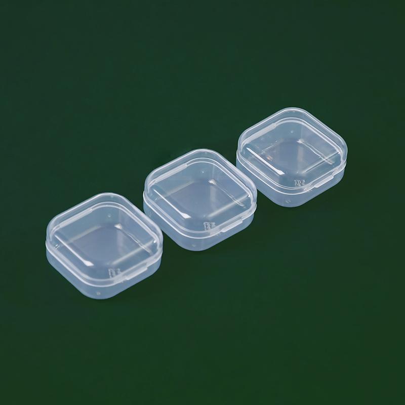 Mini Plastic Box Rectangular Translucent Packing Box Dustproof Durable Strong Jewelry Button Sundries Storage Case Container