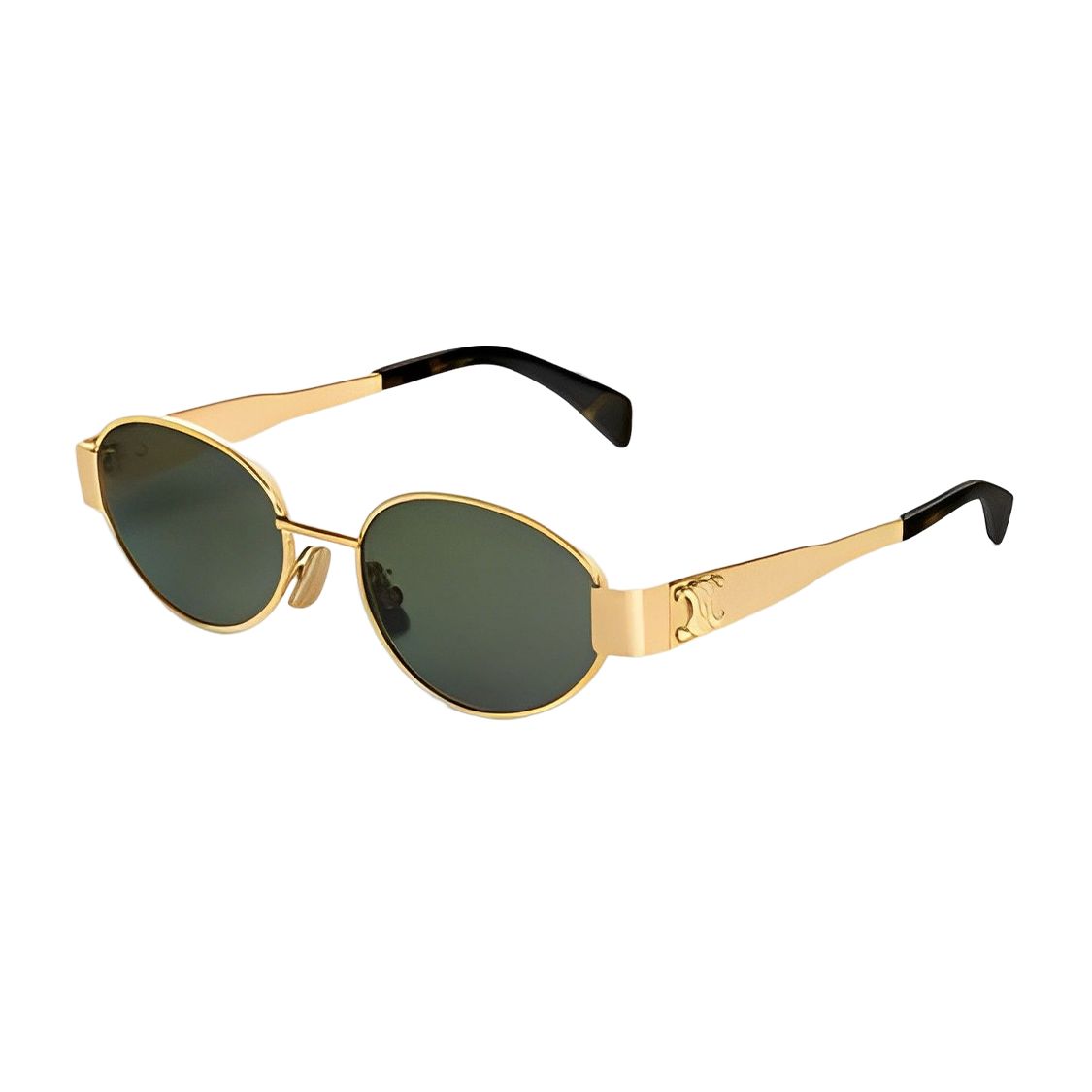 

Celine Fashion Personality Trendy Oval Sunglasses Unisex sunglasses 4S235CMLB Brown Eyeglass Pouch