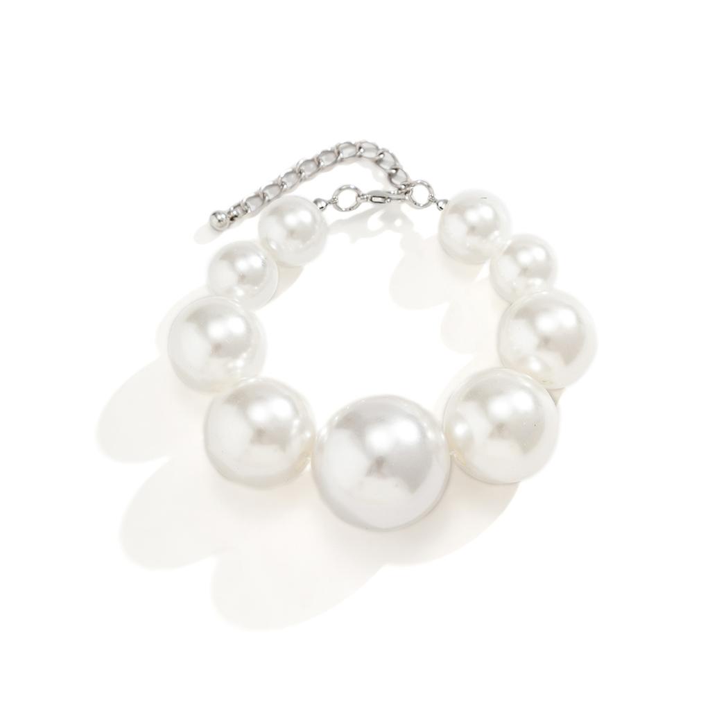 Retro Cold Wind Imitation Pearl Beaded Necklace, Niche Design Sense Chain Collarbone Necklace