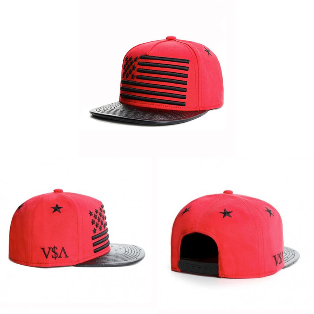 Usa Flag Baseball Cap With Breathable Cotton Material And Wide Brim For Summer Wear